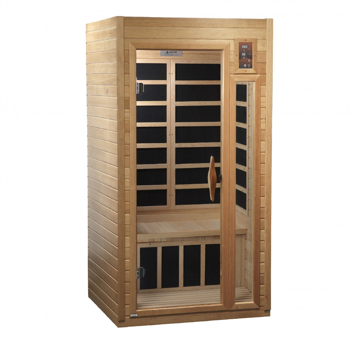 DYNAMIC GDI-6106-01-EL ELITE NATURAL FINISH ULTRA LOW EMF 1-2 PERSON FAR INFRARED SAUNA