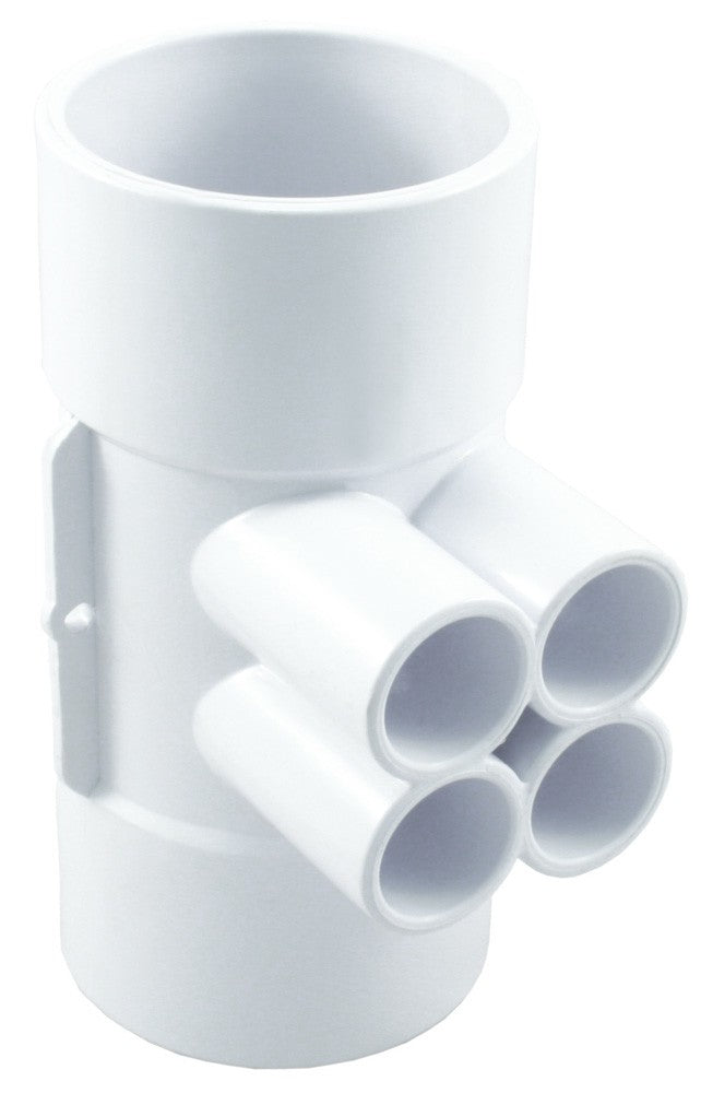 MANIFOLDS 4 PORT QCA SPA WATER MANIFOLD 3/4" BARB